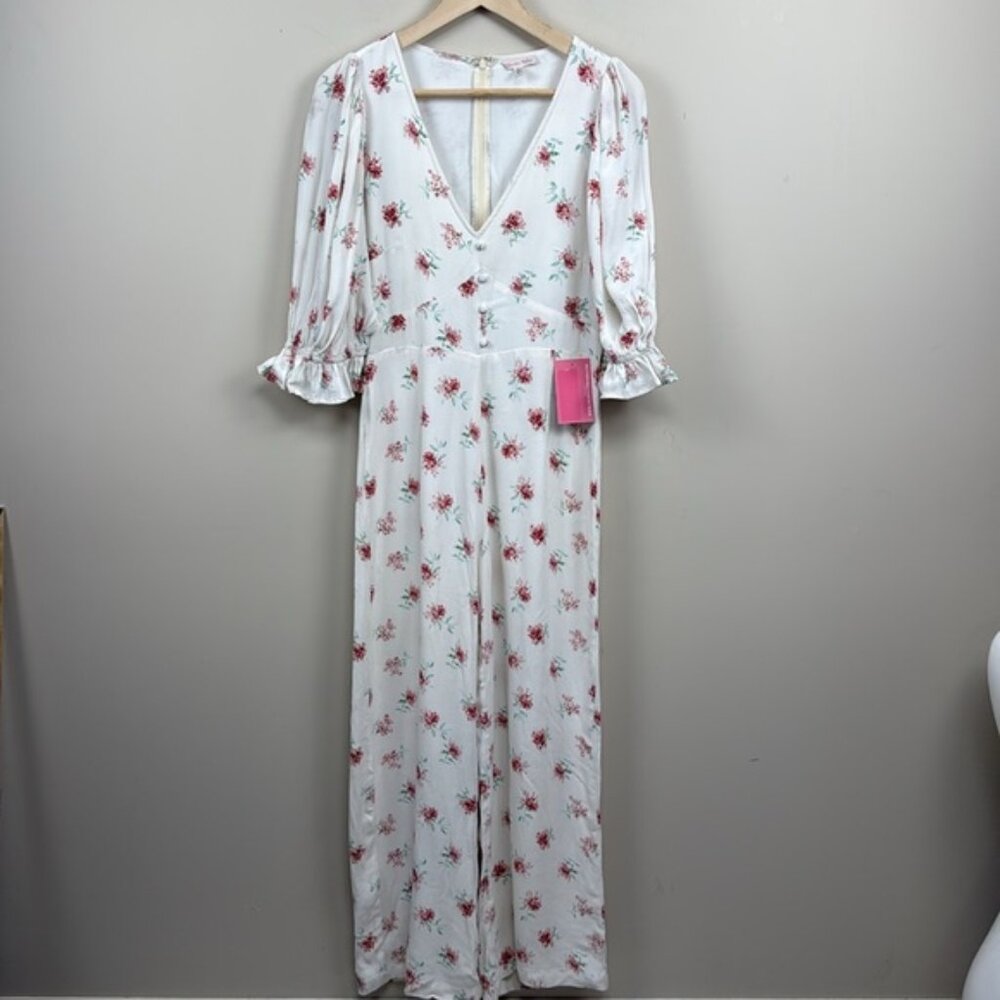FREE PEOPLE X WINSTON WHITE floral short sleeve jumpsuit medium